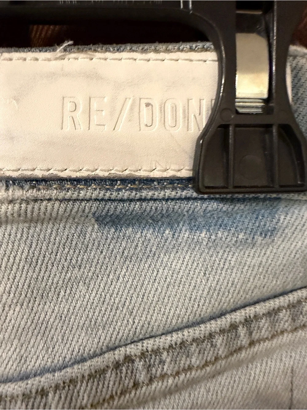 Re/Done Loose Long Short in denim Bermuda Size 26